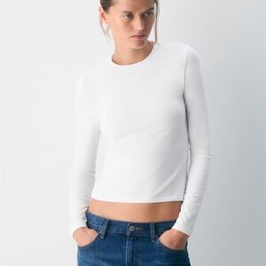 Aritzia White Long Sleeve T